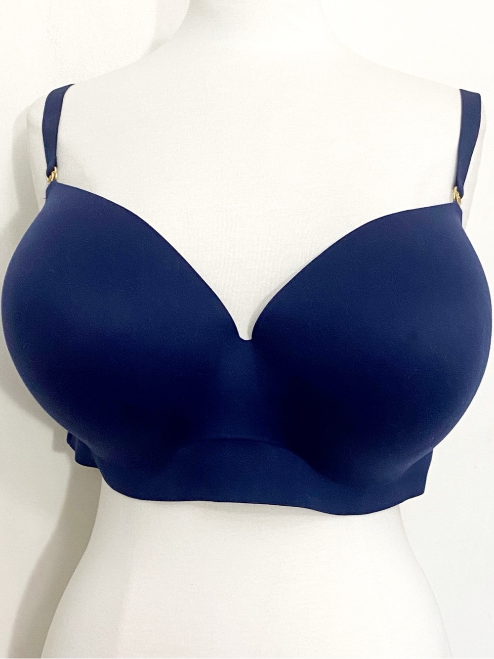 Victorias Secret Navy Blue Smooth Wireless Padded T-Shirt Bra 44DD